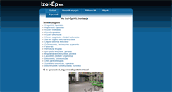 Desktop Screenshot of izol-ep.hu
